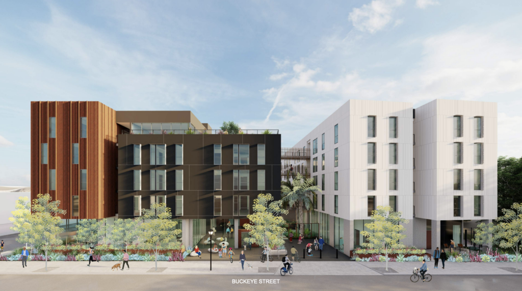 920 Shasta Street Side Rendering, image by David Baker Architects