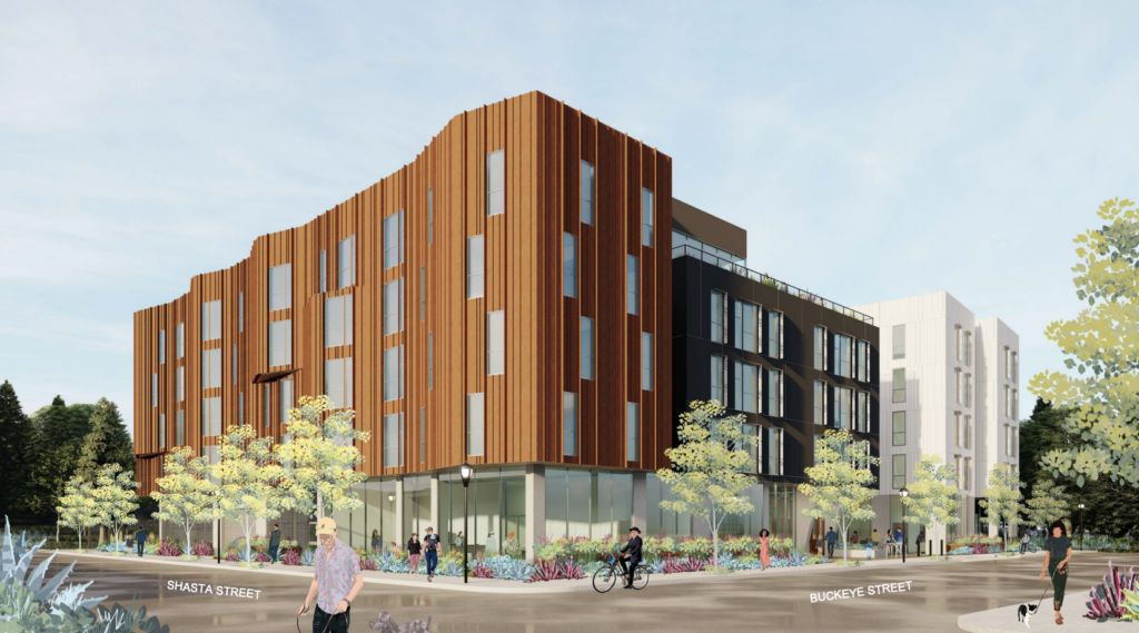 920 Shasta Street Street View Rendering, image by David Baker Architects