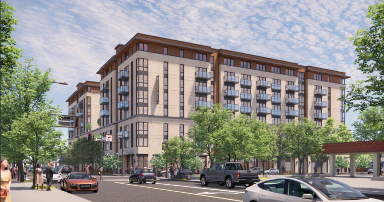 930 Irwin Street establishing view, rendering by SDTArch