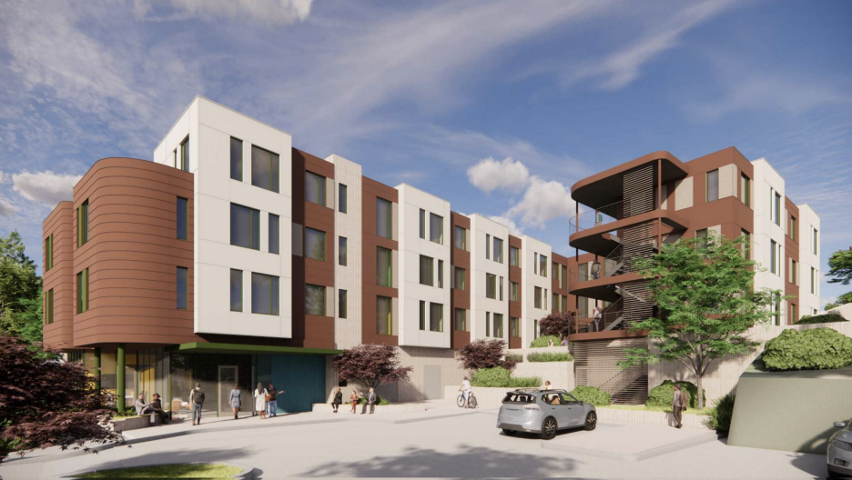 949 Moraga Road Building Rendering, image by Ascend Architecture