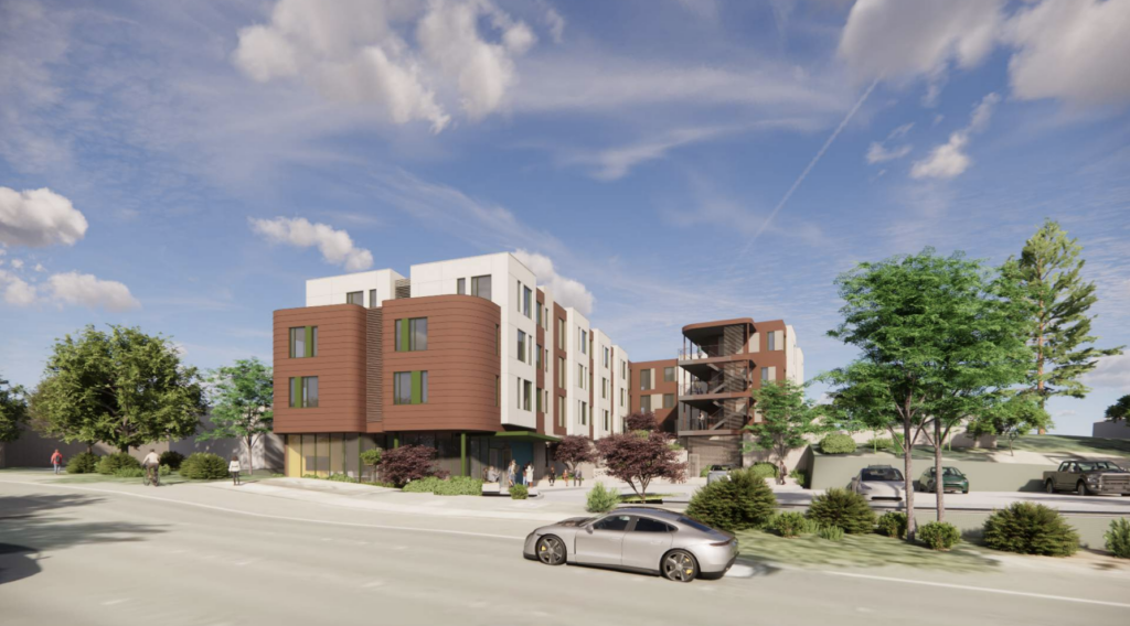 949 Moraga Road Site Rendering, image by Ascend Architecture