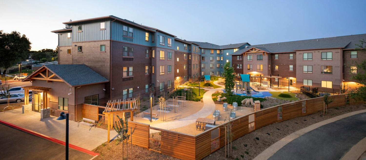 Crescent Grove aerial view, image courtesy Eden Housing