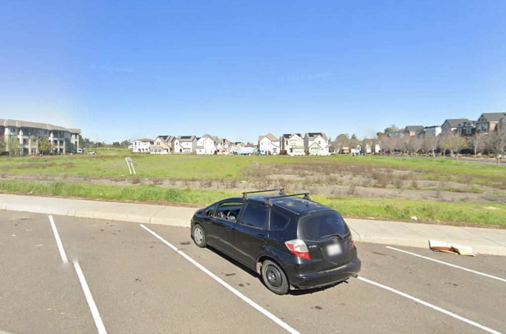 Crocker Village Current Site View From 10th Avenue, image via Google Street View