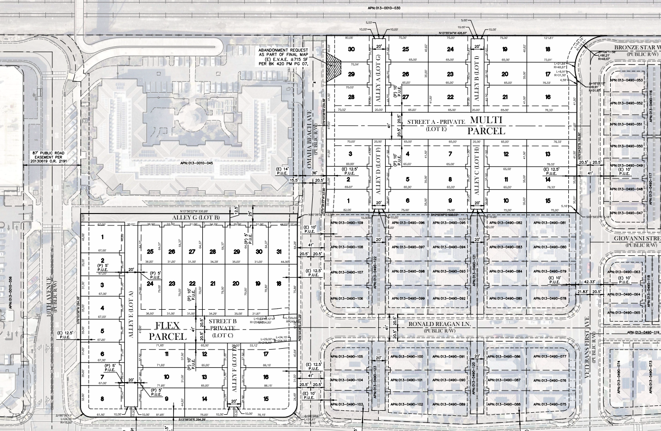 Crocker Village Parcel Map, Image by TSD