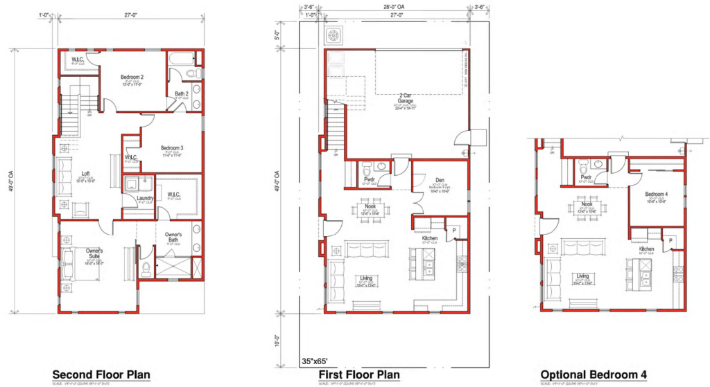 Crocker Village Sample Floorplan for Building Design 4, image by BSB