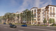 Greens at Pruneridge corner view, rendering by LPAS