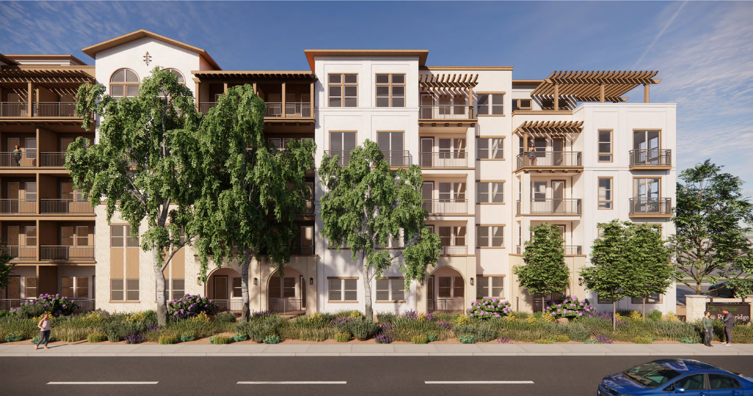 Greens at Pruneridge street view, rendering by LPAS
