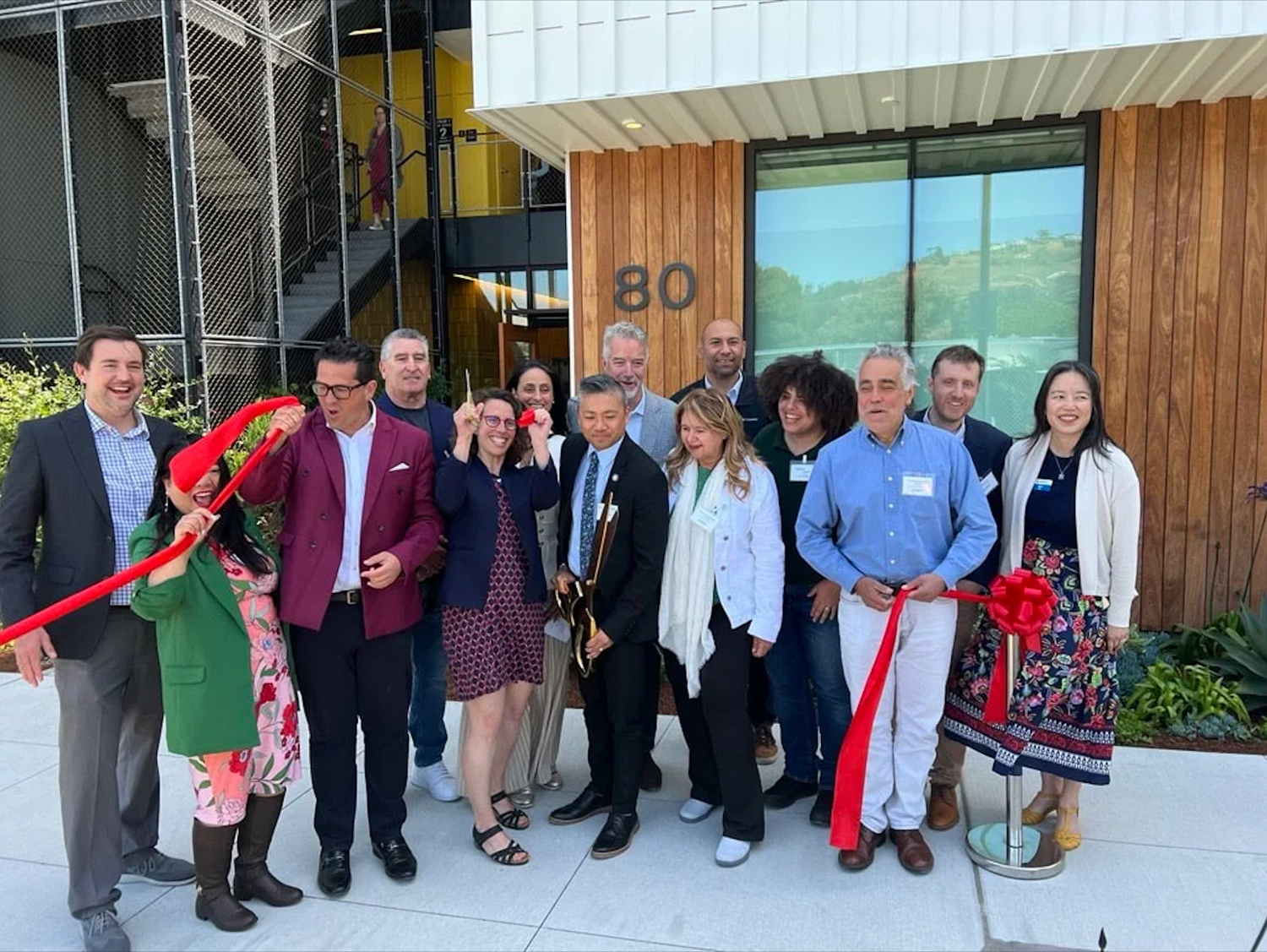 Midway Village 1 ribbon cutting, image courtesy MidPen Housing