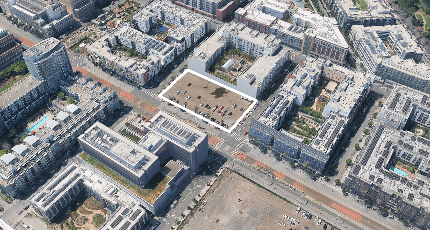 Mission Bay South Block 4 East, image via Google Satellite