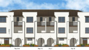 Montaldo Apartments three-story apartments, rendering by WHA