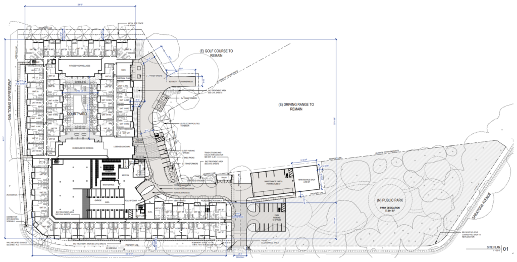 The Greens at Pruneridge - 400 Saratoga Avenue Layout Plan, image by LPAS