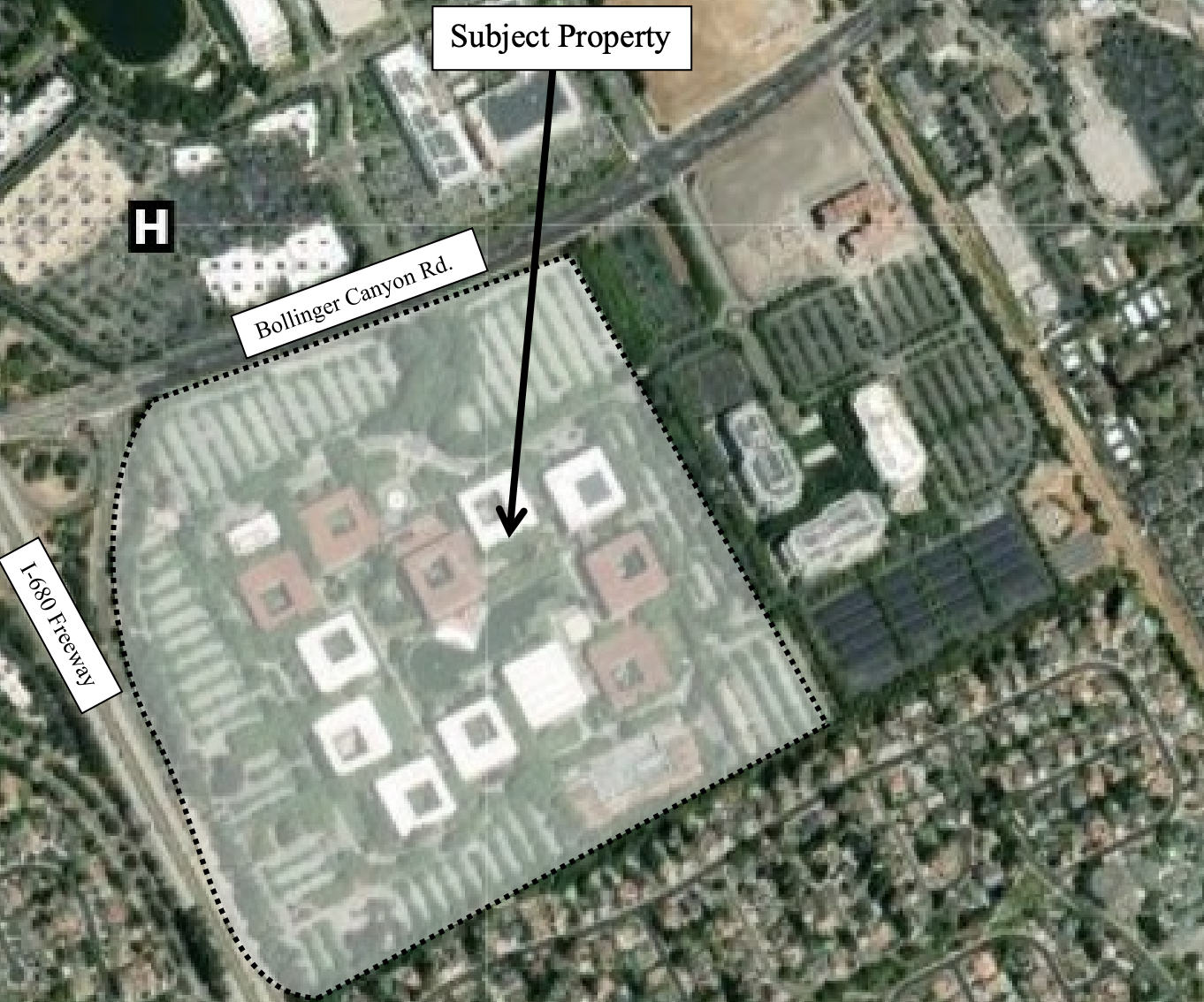 The Orchards Current Property Map, image via City of San Ramon