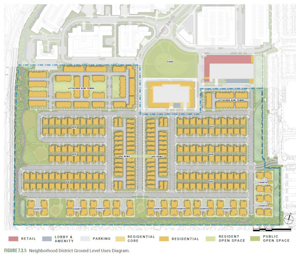 The Orchards Neighborhood Area Site Plan, image via City of San Ramon