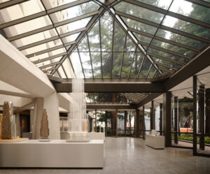 Transamerica Pyramid Annex inside the Vertical City exhibition, credit Douglas Friedman