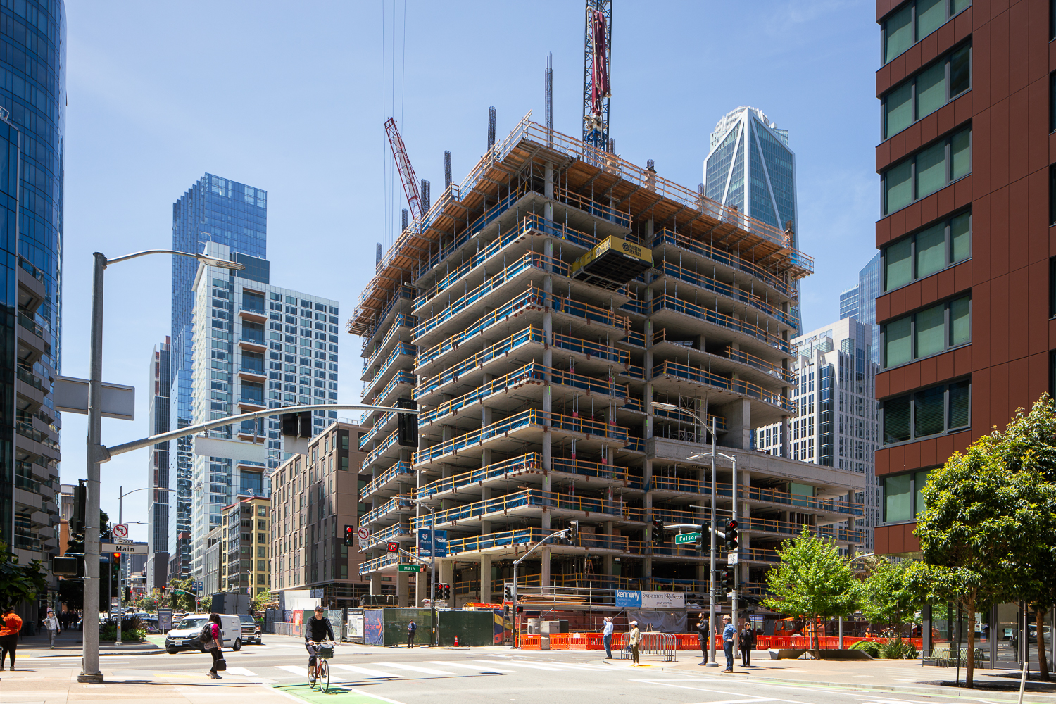 Transbay Block 2 East corner view, image by Andrew Campbell Nelson