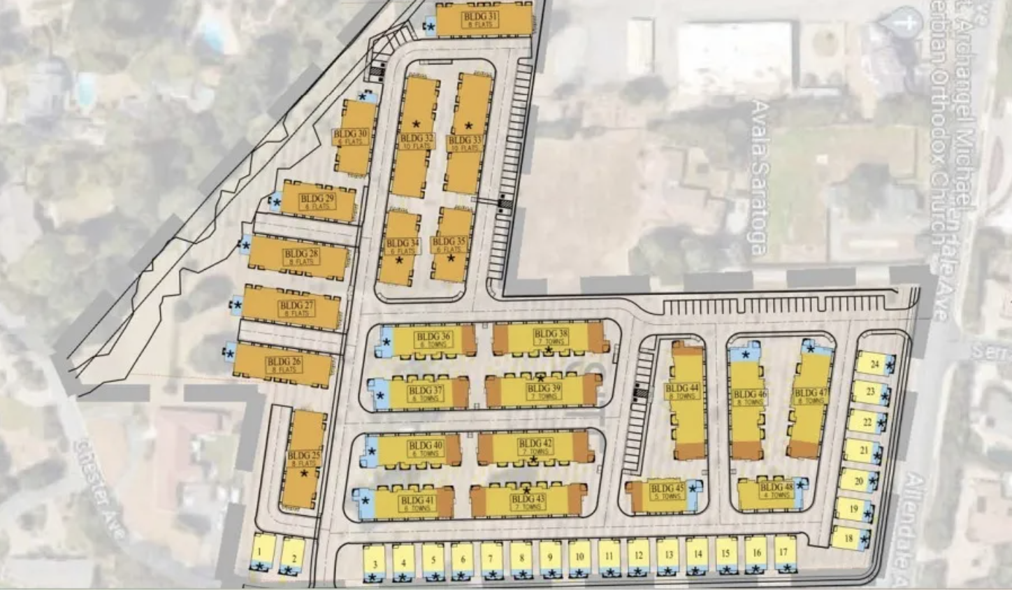 14001 Chester Avenue Site Plan, image by SDG Architects