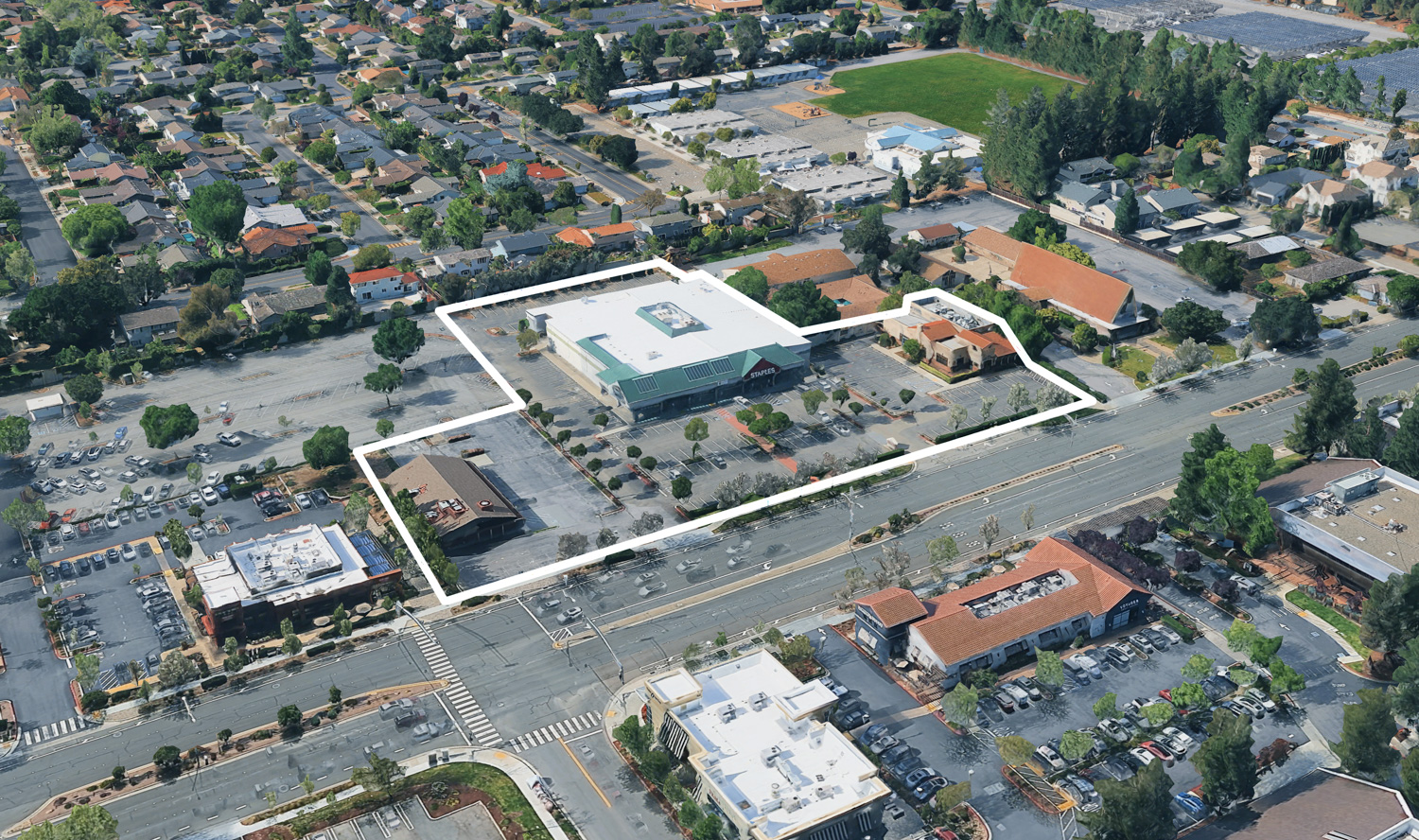 20840 Stevens Creek Boulevard, image via Google Satellite