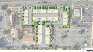 20840 Stevens Creek Boulevard site map, illustration by SDG Architects
