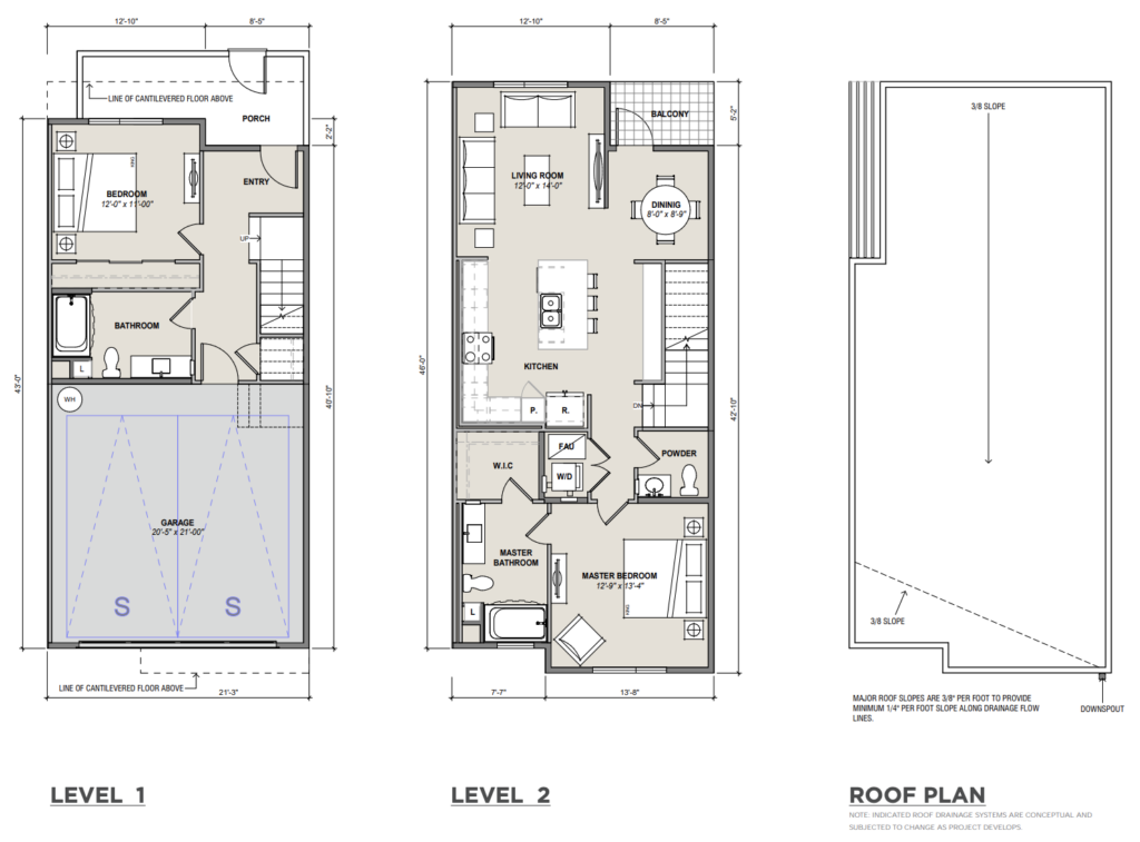 2100 Q Street Sample Floorplan, image by TCA