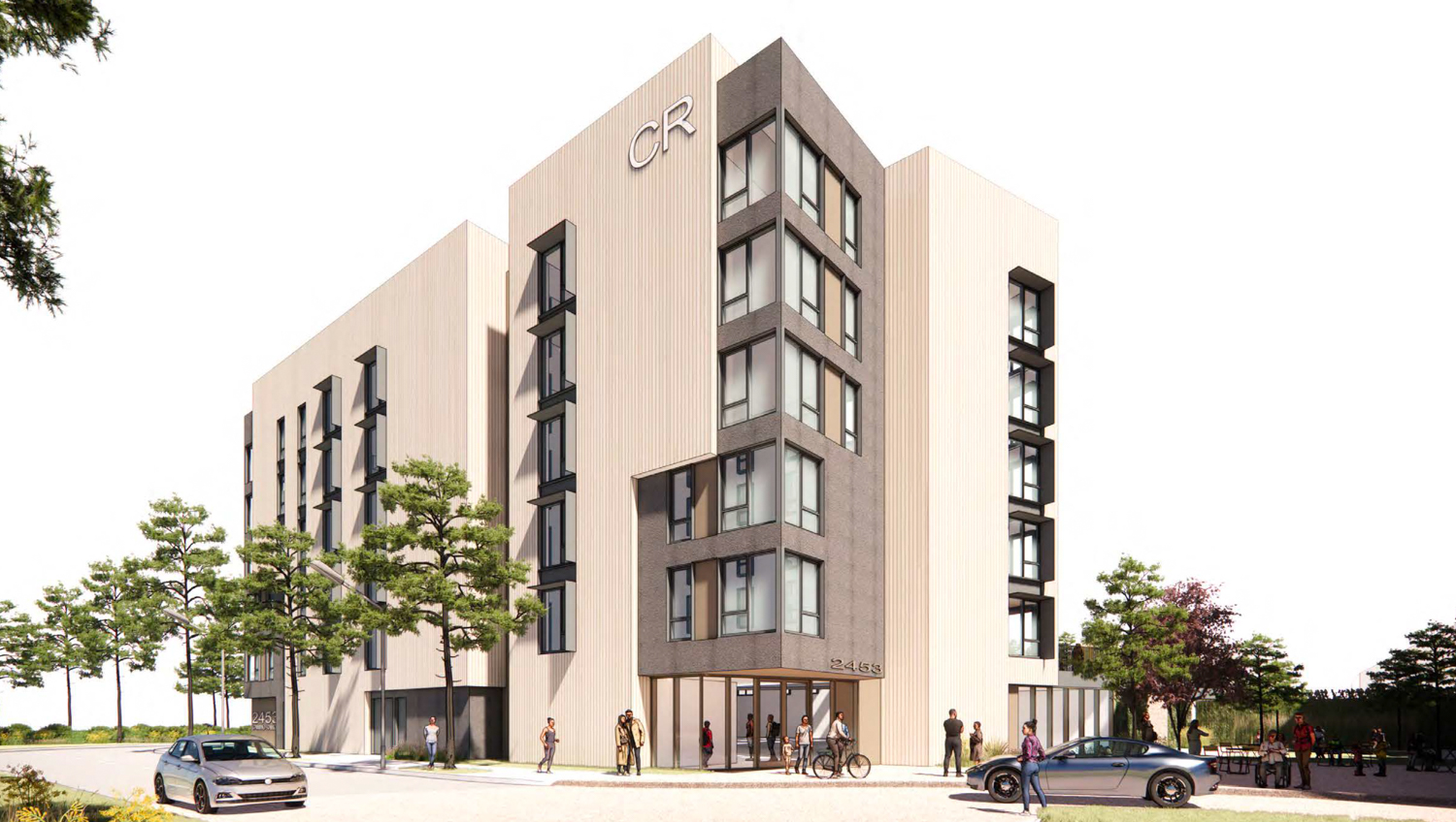 2453 Camino Ramon senior housing, rendering by Steinberg Hart