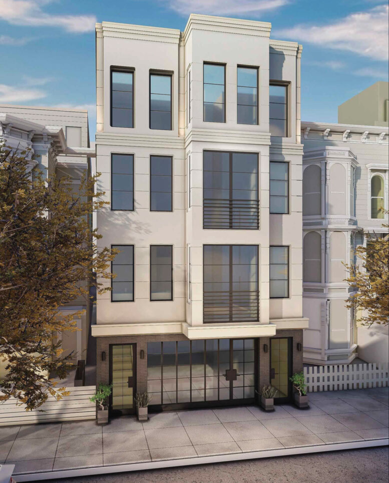 2536 California Street front view, rendering by EAG Studio