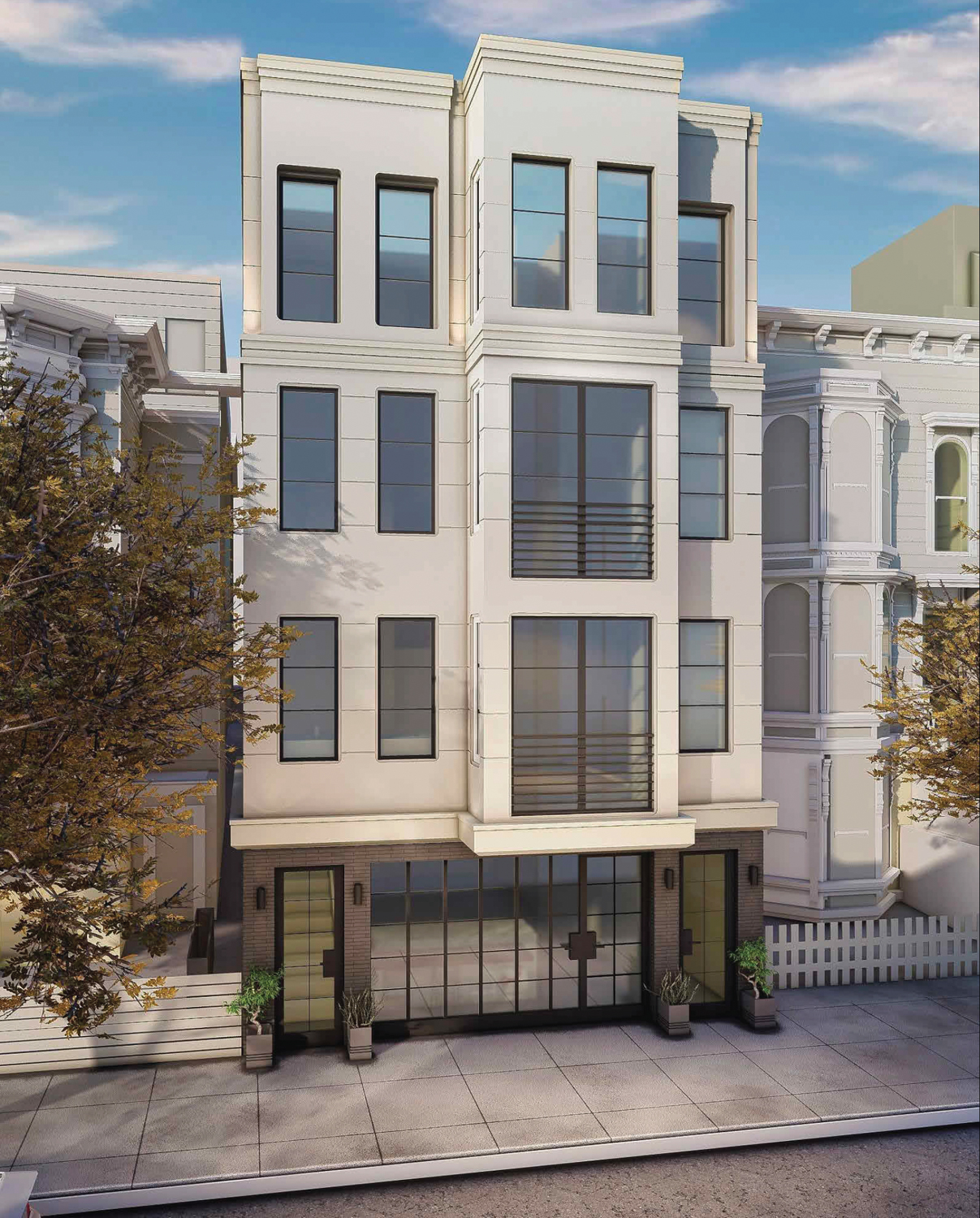 2536 California Street front view, rendering by EAG Studio