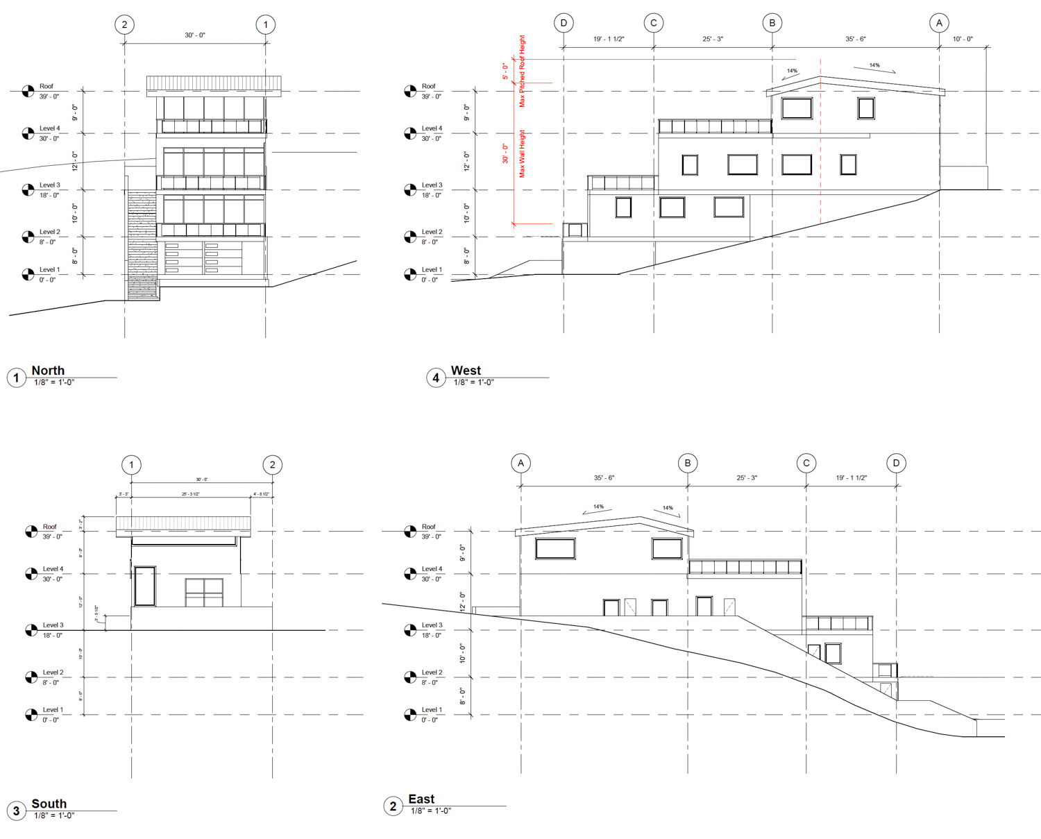 2600 Wallace Street facade elevations, image via Studio Thai LLC