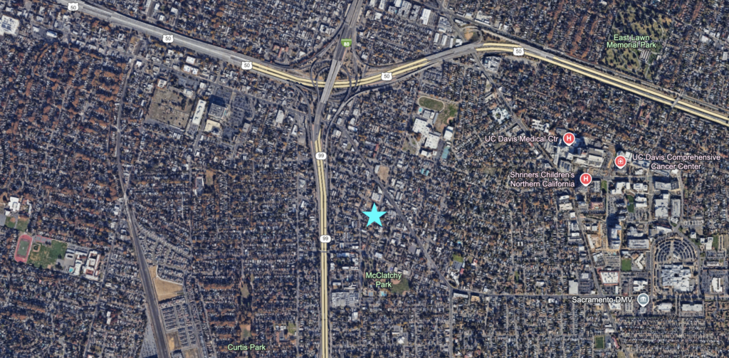 2832 34th Street Site Location, image via Google Earth