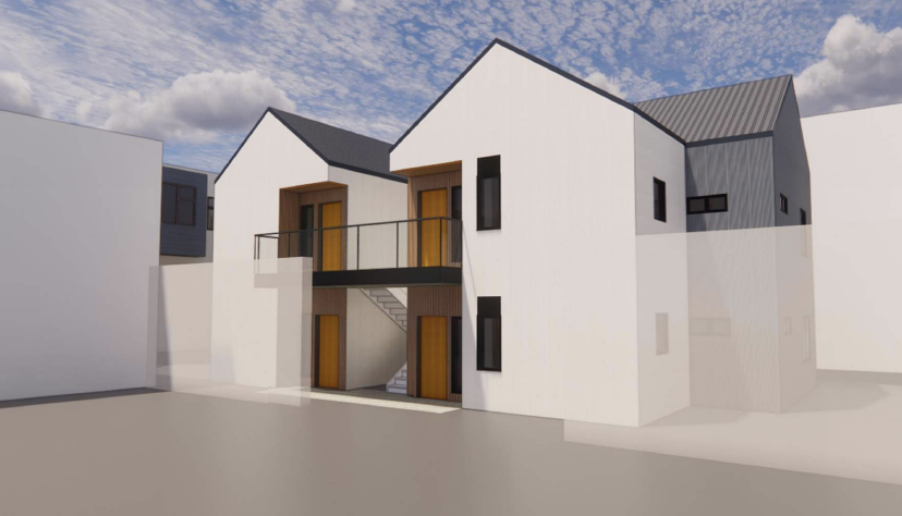 2942 College Avenue Rear Rendering, image by Studio KDA