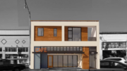 2942 College Avenue Streetfront Elevation, image by Studio KDA