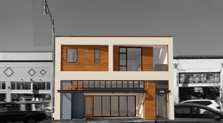 2942 College Avenue Streetfront Elevation, image by Studio KDA