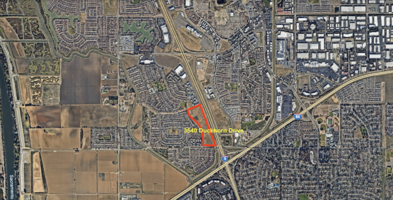 3540 Duckhorn Drive, Site Location, image via Google Earth