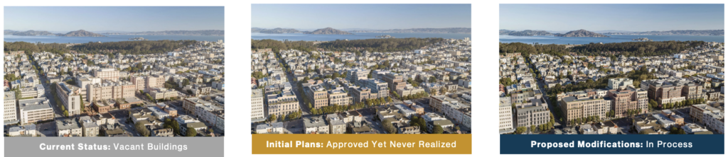 3700 California Street Current - Formally Proposed -Currently Proposed Building Renderings, image by BDE