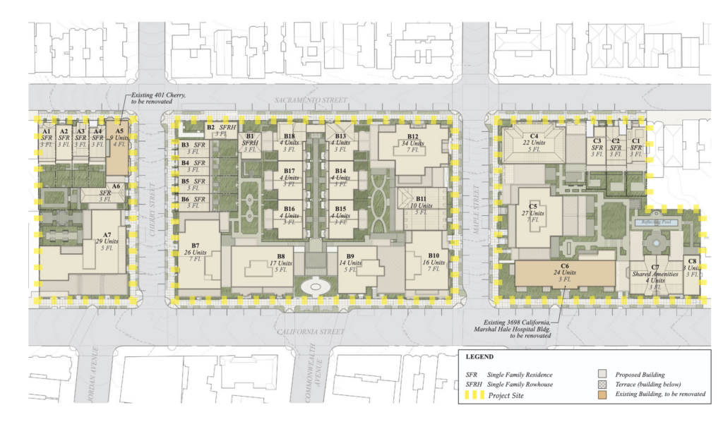 3700 California Street Planned Site Map, image by RAMSA