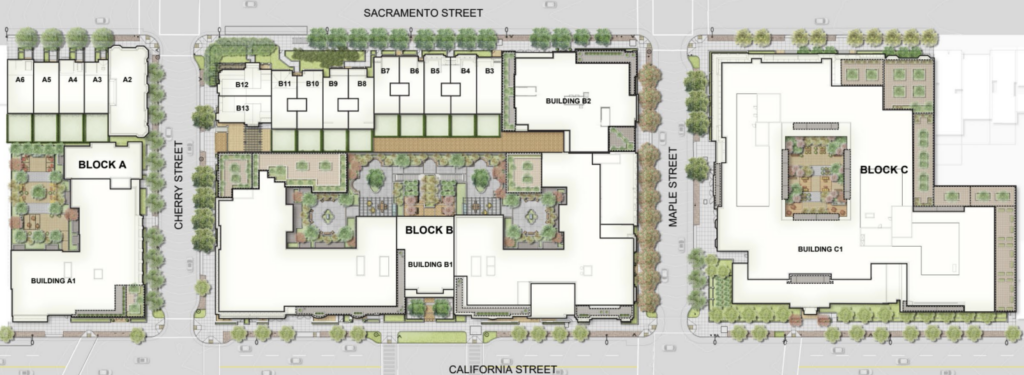 3700 California Street Proposed Site Map, image by BDE
