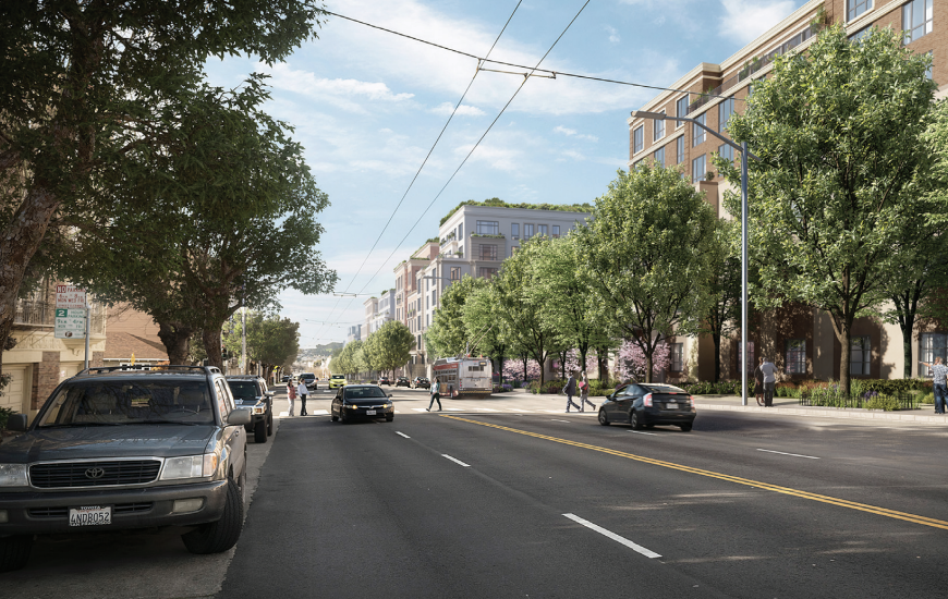3700 California Street Street Rendering, image by RAMSA