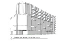 5400 Geary Boulevard establishing view, illustration by G7A