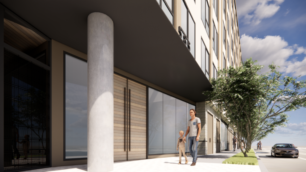 585 17th Street Entry Rendering, image by BDE