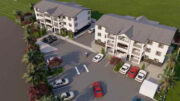 6650 Belleau Wood Lane aerial view, rendering by Architects SF