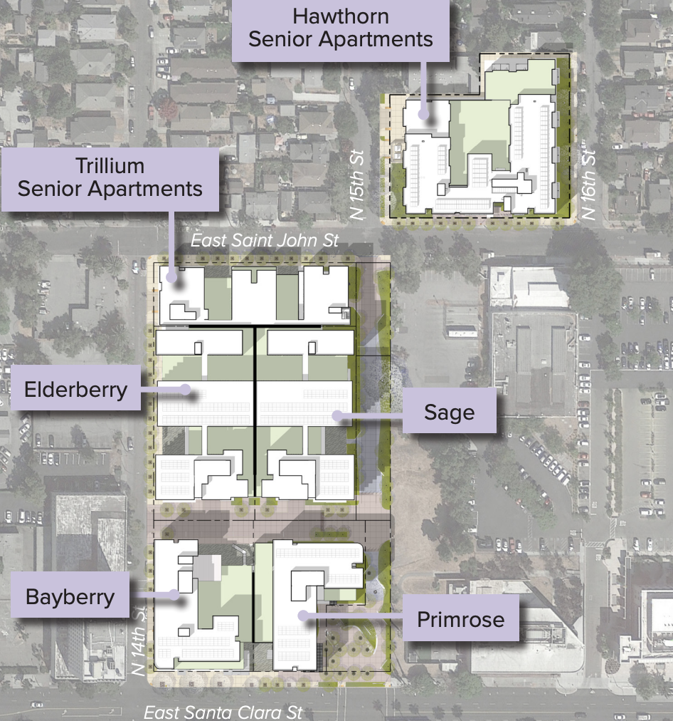 675 East Santa Clara Street Site Layout, image via Santa Clara Housing Authority