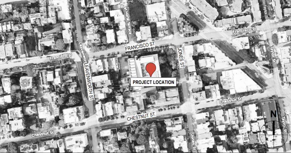 800 Chestnut Street Site Location, image via Jensen