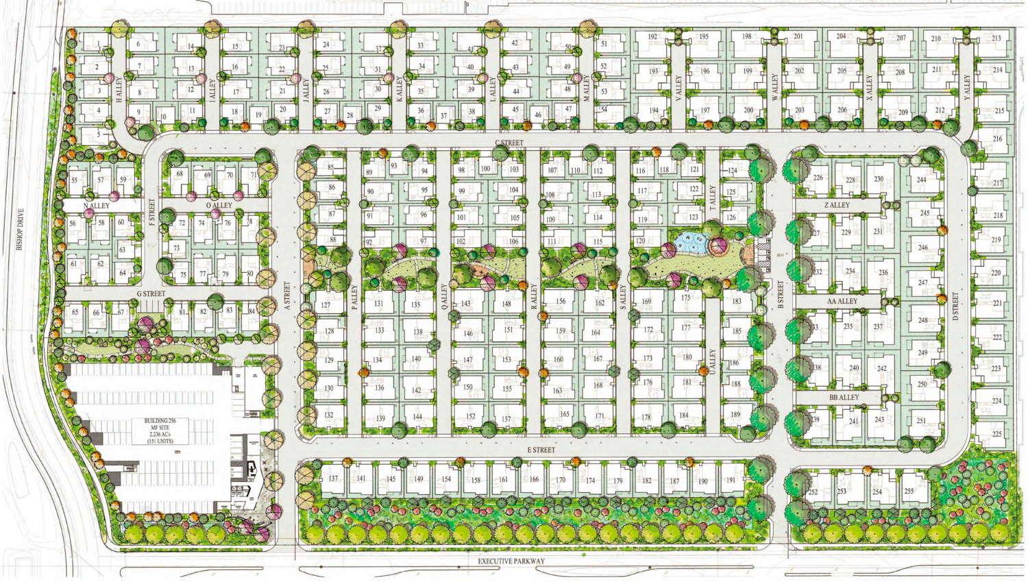 Bishop Ranch 8 site map, illustration by WHA Architects