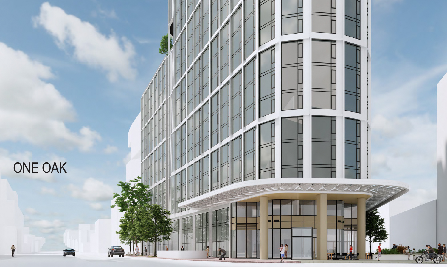 One Oak establishing view of the base, rendering by SCB