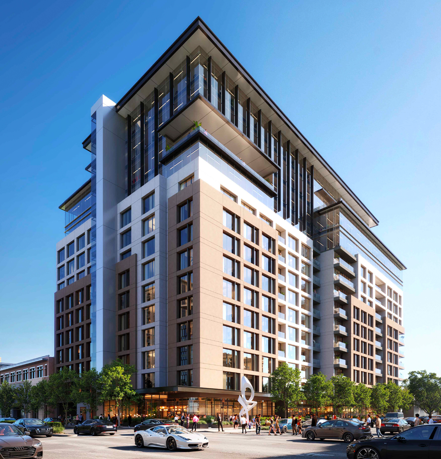 1 East 4th Avenue establishing view, rendering by Arc Tec