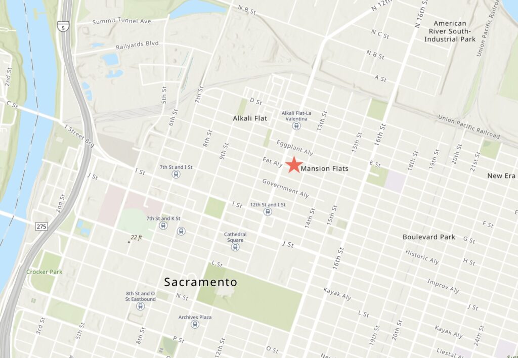 1220 F Street Site Location, image via ArcGIS Online