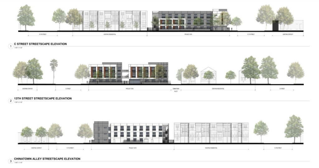 1300 C Street Elevations, image by 19six Architects