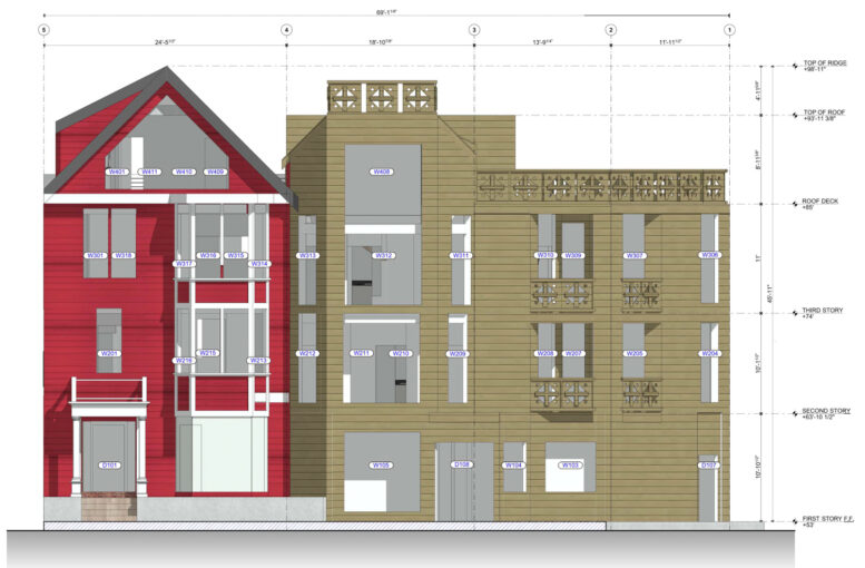 1335-1365 Columbus Avenue proposed elevation, illustration by DNM Architecture