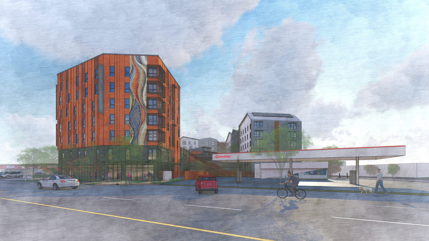 1371 Kooser Road establishing view, rendering by VMWP Architects