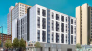 1523 Harrison Street outdated 10-story iteration, rendering by oWow