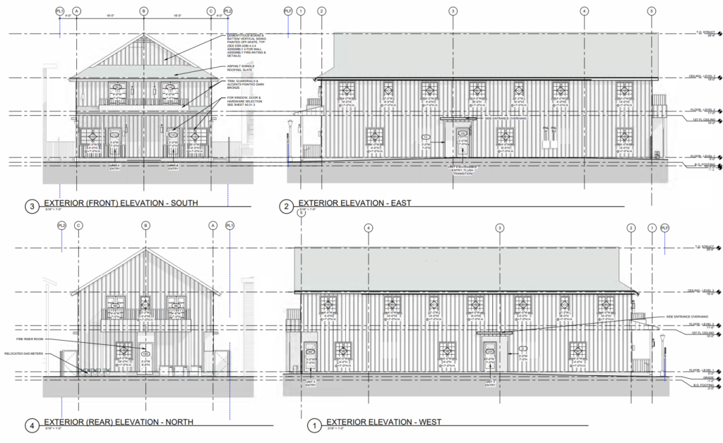 1814 Building Elevations, image by Glabe + Taylor
